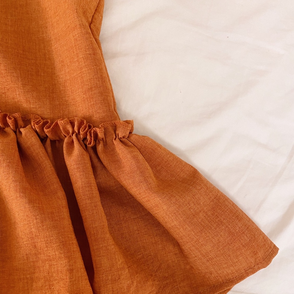 ☼ boho ruffle short sleeve top - Picture 5 of 8